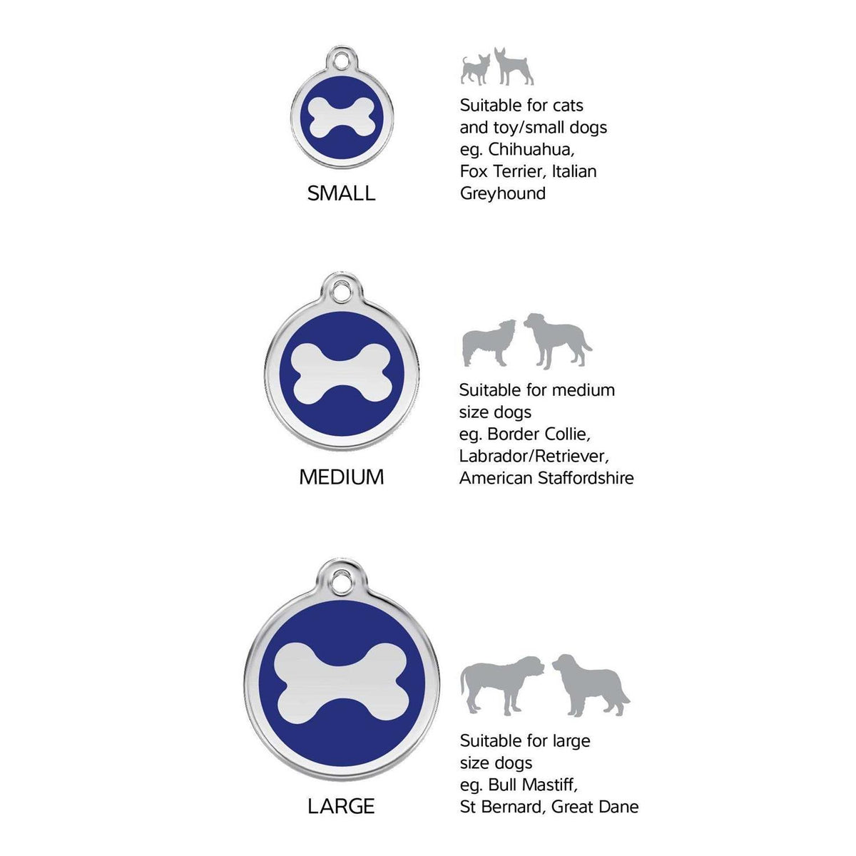 Stainless Steel Dog ID Tag B932