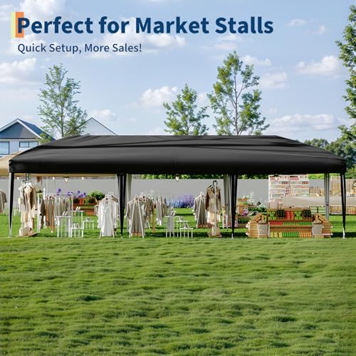 10x10 Pop Up Canopy Tent with 4 Sandbags & Carrying Bag - Blue J8852