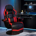 Blue Massage Gaming Chair with Footrest I767