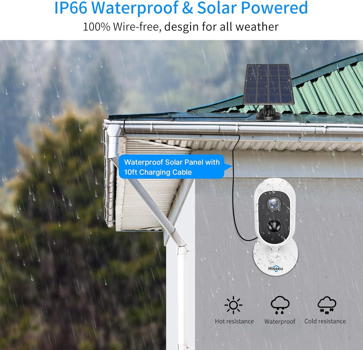 2K 3MP Wireless Battery Powered Security Camera Outdoor 2-Cam Kit B3441