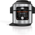 Open Box 8 Qt Pressure Cooker Steam Fryer with SmartLid Silver R92697