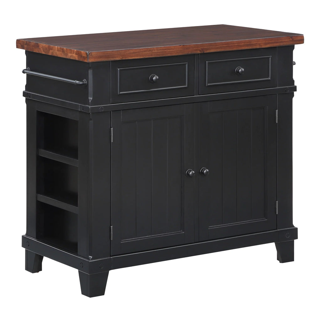 White Engineered Wood Kitchen Island C9326