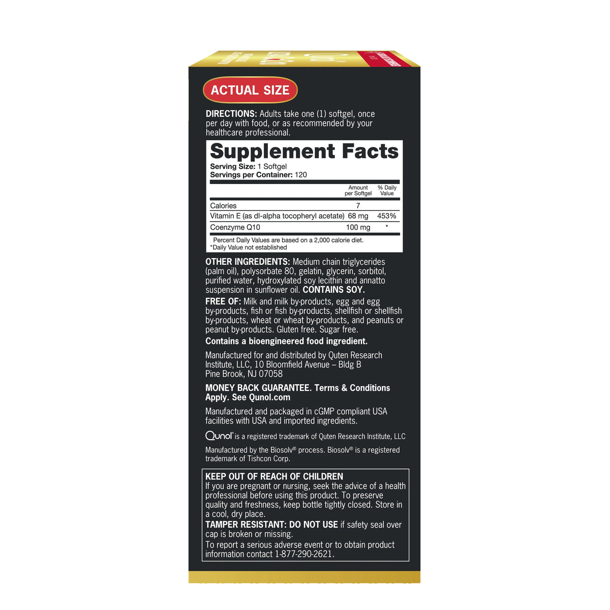 120 Ct CoQ10 Softgels C8525
