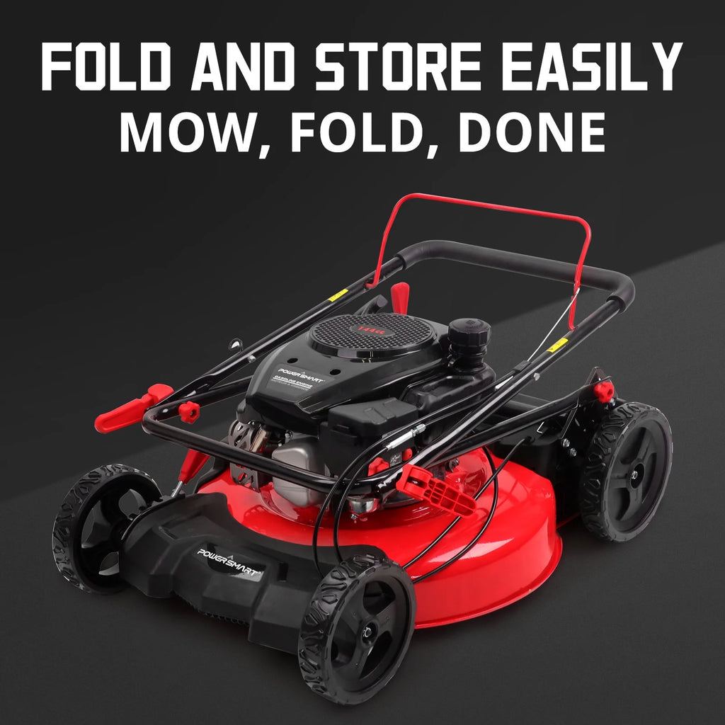 Gas Push Lawn Mower 21-inch 3-in-1 144cc OHV Gas Engine C9015