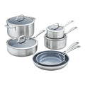 10pc Stainless Steel Ceramic Nonstick Cookware Set P94122